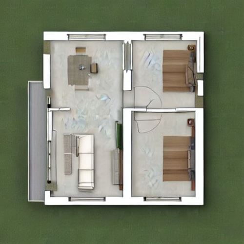 plano-casa-pequeña-con-2-dormitorios