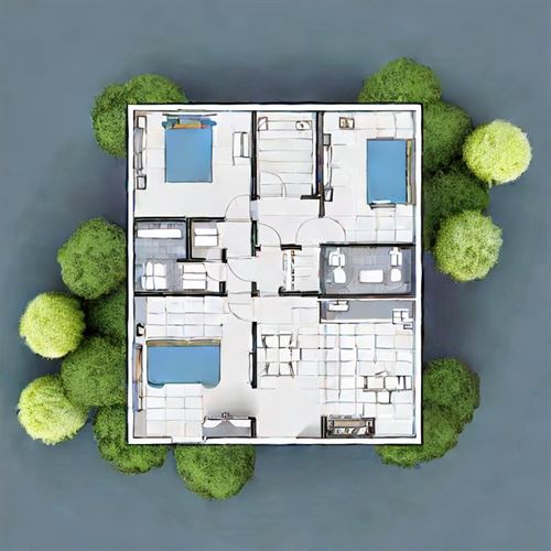 plano-casa-dos-habitaciones-para-terreno-pequeño