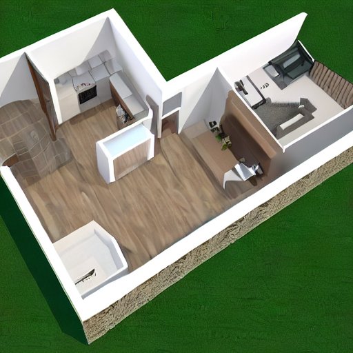 plano-casa-con-una-habitación-y-un-estudio