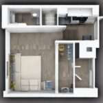planos de casas con 1 dormitorio